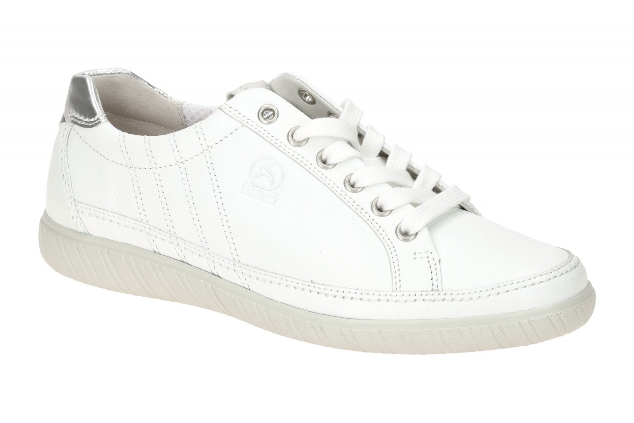 Gabor 66.458.50 YORK Damen Halbschuhe Sneaker wei?/argento - extra leicht 1 Gabor 66.458.50 YORK Damen Halbschuhe Sneaker wei?/argento - extra leicht