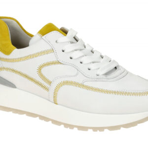 Gabor 63.491 white/sun Best Fitting Damen Halbschuhe aus Echtleder