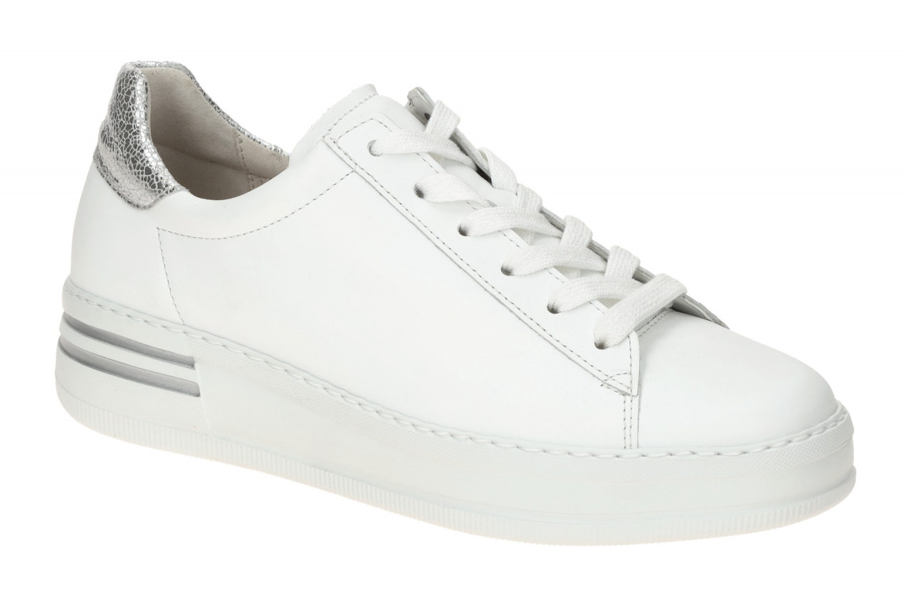 Gabor 86.395.51 Damen Sneaker Wei? Silber-Grau Nappa Crack Metallic PU Plateau 1 Gabor 86.395.51 Damen Sneaker Wei? Silber-Grau Nappa Crack Metallic PU Plateau