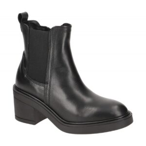 Tamaris 25011 Damen Stiefeletten Schwarz bequem Gummisohle Blockabsatz