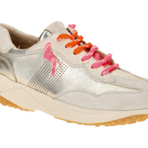 Paul Green Damen Halbschuhe 5463-01 PG 5420 grau shell/platino Velourleder Mi...