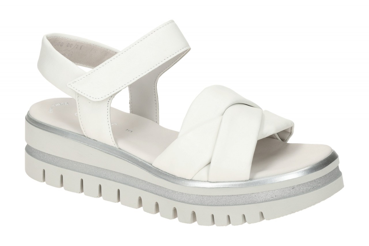 Gabor 44.622 Damen Sandalette Wei? Riemchen Keilabsatz PU-Laufsohle 1 Gabor 44.622 Damen Sandalette Wei? Riemchen Keilabsatz PU-Laufsohle