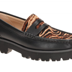 Clarks 26186570 4 Yukoner Penny Damen Loafer Schwarz Echtleder Gummisohle