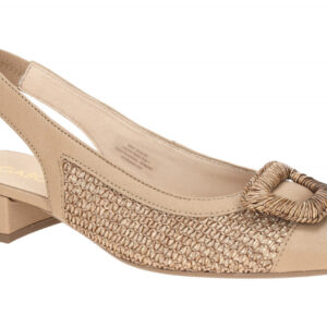Gabor 81.526.44 Sling Pumps Braun Sand Steppa Echtleder Gummisohle Absatz 3cm