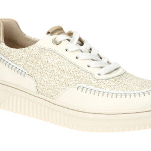 Gabor 66.405.61 Damen Halbschuhe Sneaker Mokassin Stil Wei? Creme Platino Gold