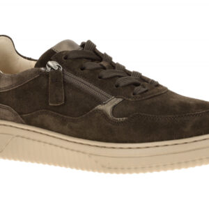 Gabor 6016.01 Damen Sneaker mocca braun, Echtleder, XL-ExtraLight Sohle