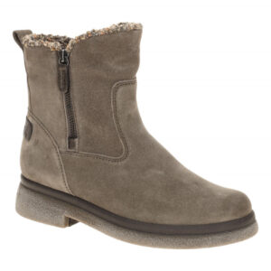 Gabor 71.741 - Damenschuhe Stiefeletten grau mohair Rauhleder Plateau 1,5cm