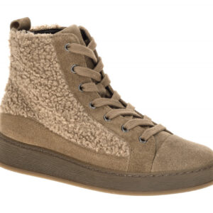 Gabor 76.776 Damen Stiefeletten braun farro Keilabsatz Plateau Schn?rung