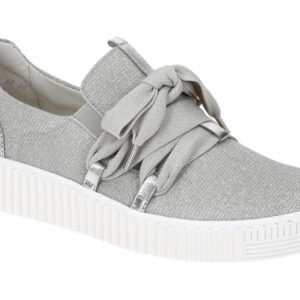 Gabor 83.333.61 - Silber Slipper Damen Schuhe mit Echtleder Komfort Fu?bett