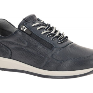 Waldl?ufer 686003 KILIAN Herren Halbschuhe blau notte Echtleder Schn?rung