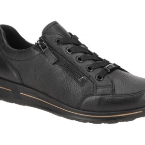 ara 12-24801 30 Osaka 2.0 Damen Schn?r-Halbschuhe Schwarz-Gold Bequem & Weit
