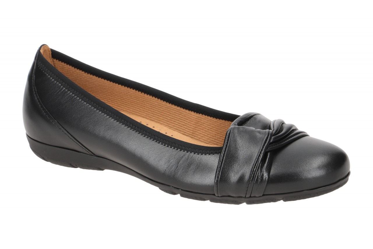 Gabor 04.165 Damen Ballerinas Slipper Schwarz Wedge Keilabsatz Hovercraft Gum... 1 Gabor 04.165 Damen Ballerinas Slipper Schwarz Wedge Keilabsatz Hovercraft Gum...