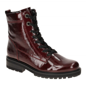 Gabor 72.765.88 Damen Stiefeletten burgund-gold LaceUp Boots