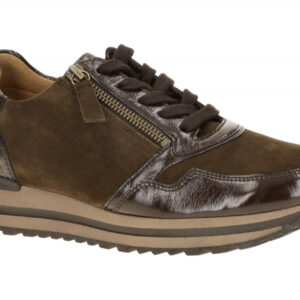 Gabor 6021.01.005 Brown Women's Lace-Up Platform Sneakers