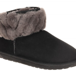 EMU W13193 BLAK PYKE Damen Winterstiefeletten Schwarz Echtleder Lammfell Gumm...