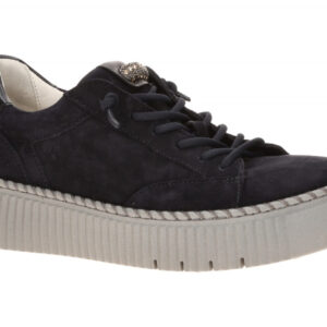 Gabor 73.243 - Sneaker Halbschuhe Damen Atlantic / Night Blue Fu?bett aus Ech...