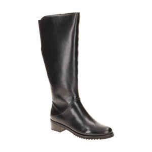 Everybody 49957U3254 GL001 BERTA Damenstiefel Schwarz Blockabsatz Echtleder K...