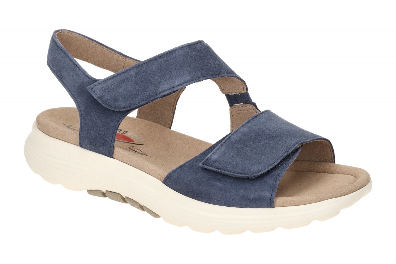 Gabor Damen Sandale Rollingsoft 86.815.36 Blau River Keilabsatz Klettverschluss 1 Gabor Damen Sandale Rollingsoft 86.815.36 Blau River Keilabsatz Klettverschluss