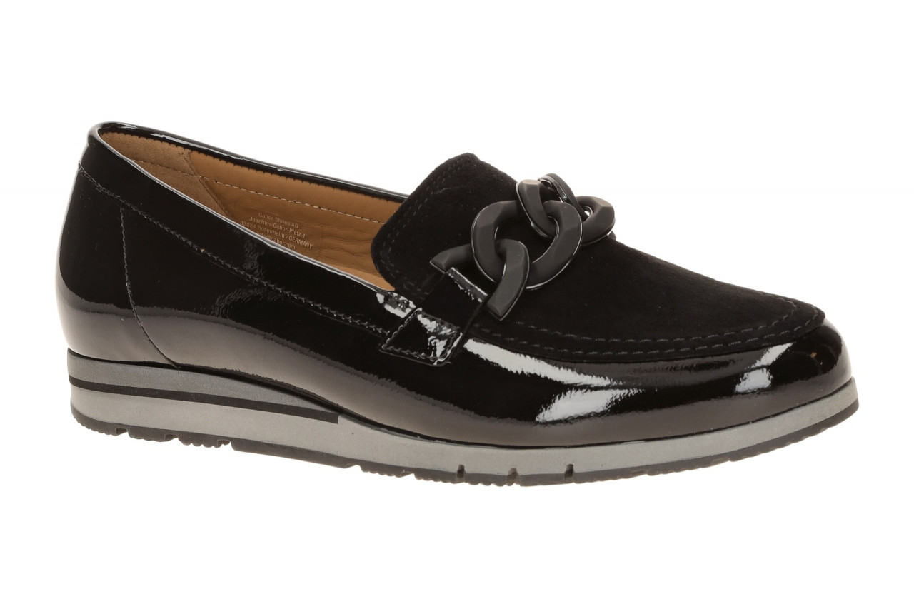 Gabor 4004.01.003 Schwarz Slipper Damen Echtleder bequem Keilabsatz 1 Gabor 4004.01.003 Schwarz Slipper Damen Echtleder bequem Keilabsatz