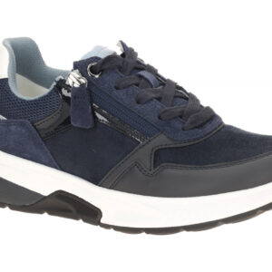 Gabor 86.847.66 ROLLINGSOFT Damen Sneaker blau wei? river kombi bequem
