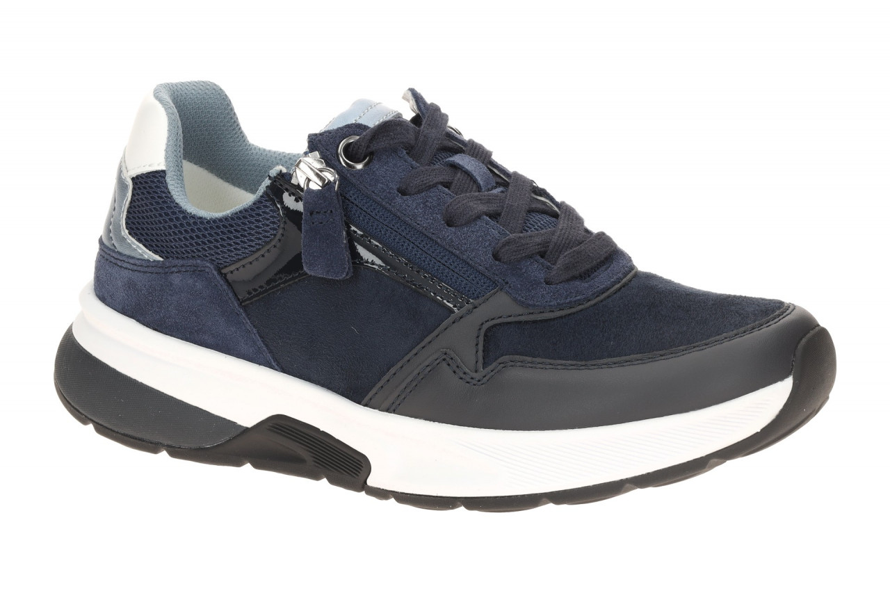 Gabor 86.847.66 ROLLINGSOFT Damen Sneaker blau wei? river kombi bequem 1 Gabor 86.847.66 ROLLINGSOFT Damen Sneaker blau wei? river kombi bequem