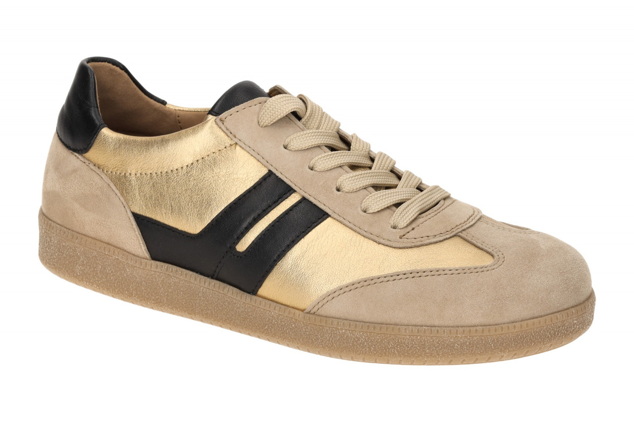 Gabor 63.300 Beige/Gold/Schwarz Sneaker - Best Fitting - Velourleder/Metallic... 1 Gabor 63.300 Beige/Gold/Schwarz Sneaker - Best Fitting - Velourleder/Metallic...