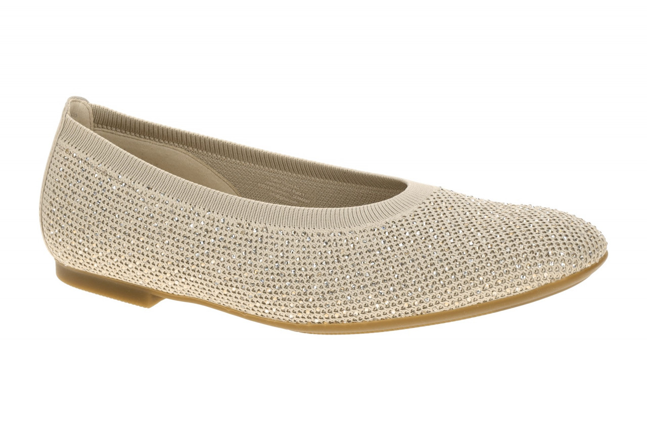 Gabor 84.146 Beige Oak Glitter Ballerinas Damen Slipper Flexibel & Bequem 1 Gabor 84.146 Beige Oak Glitter Ballerinas Damen Slipper Flexibel & Bequem