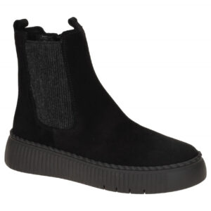 Gabor 73.540.17 Damen Stiefeletten schwarz - bequeme Keilabsatz Schuhe