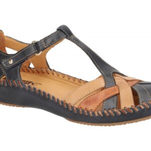 Pikolinos Damen Sandale VALLARTA 655-0732C5 navy-blue-brandy Keilsandalen