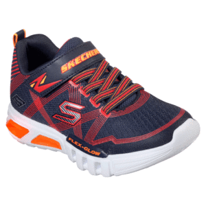 Skechers S Lights Flex Glow Kinder Sneaker Schuhe Jungen LED navy/red