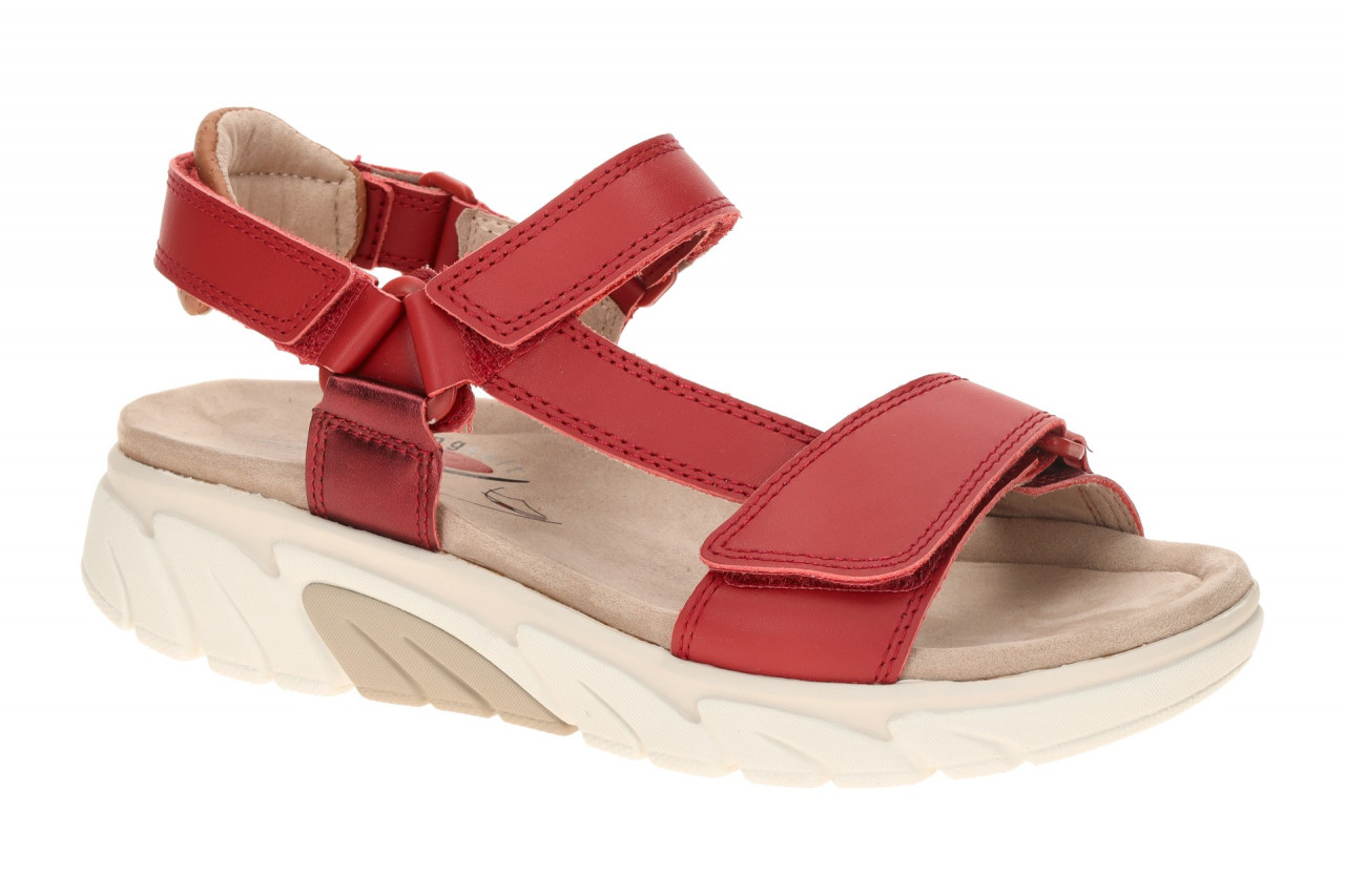 Gabor 86.833 Damen Sandale Rot kiss/Nougat Keilabsatz Klettverschluss 1 Gabor 86.833 Damen Sandale Rot kiss/Nougat Keilabsatz Klettverschluss