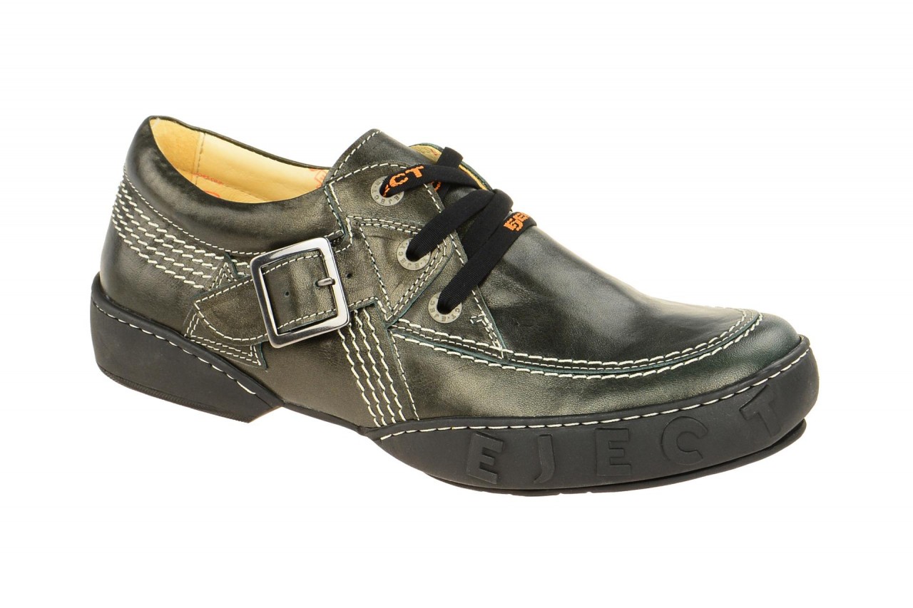 Eject Herrenschuhe 16610.001 EDEN Schwarz Gr?n Echtleder Gummisohle 1 Eject Herrenschuhe 16610.001 EDEN Schwarz Gr?n Echtleder Gummisohle