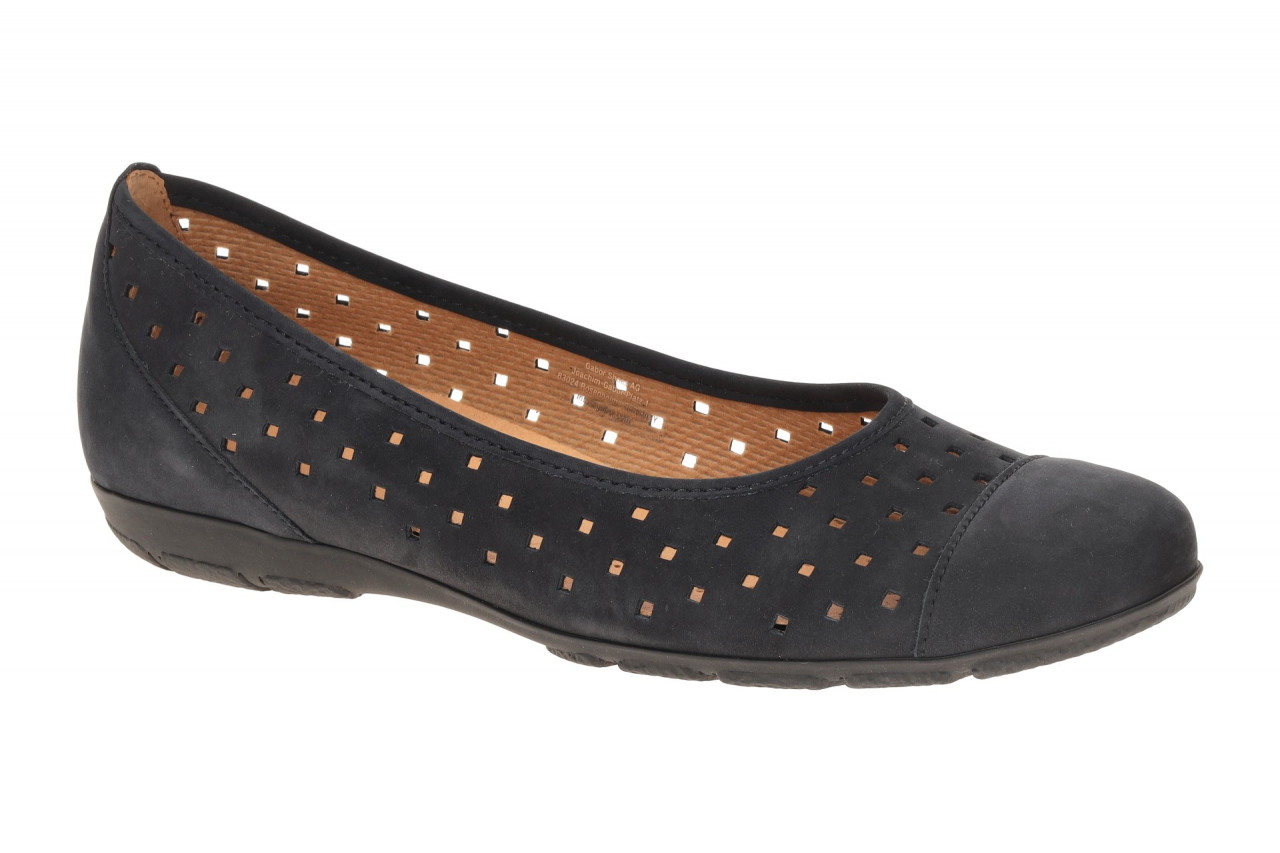 Gabor Damen Ballerinas 84.169.16 nightblue Nubuck Slipper Gummisohle 1 Gabor Damen Ballerinas 84.169.16 nightblue Nubuck Slipper Gummisohle
