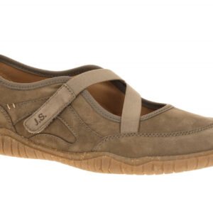 Josef Seibel Damen Ballerina Wynona 10 Taupe-Braun Nubuck Barfu?-Design Gummi...