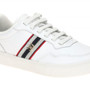 Tommy Hilfiger FW09001 YBS Damen Slipper wei? - sportliche Halbschuhe, Sneaker