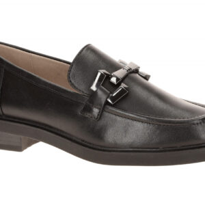 CAPRICE 24200 elegante Slipper Schwarz Halbschuhe Loafer Fu?bett aus Echtleder