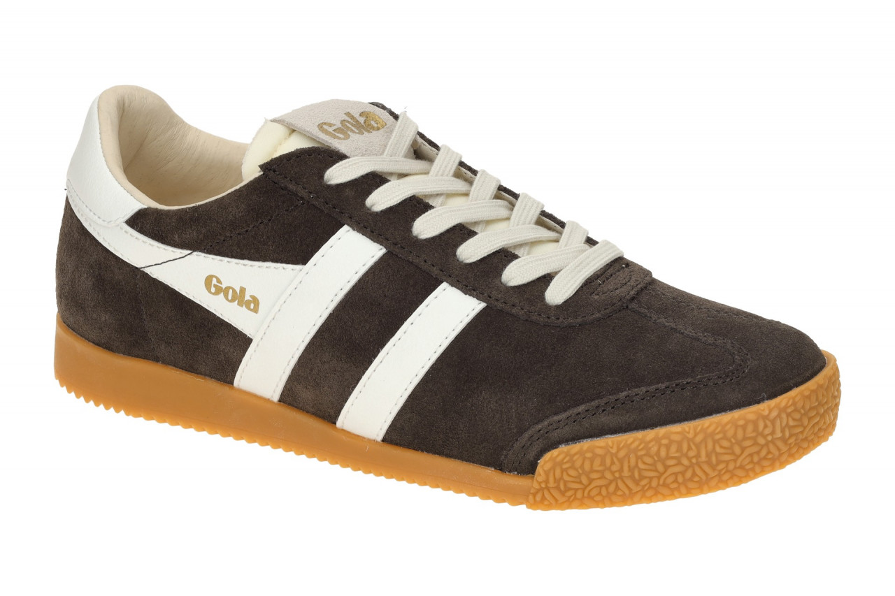 Gola CLB538FA ELAN Damen Sneaker | Braun Mocha/White Velourleder Glattleder Mix 1 Gola CLB538FA ELAN Damen Sneaker | Braun Mocha/White Velourleder Glattleder Mix