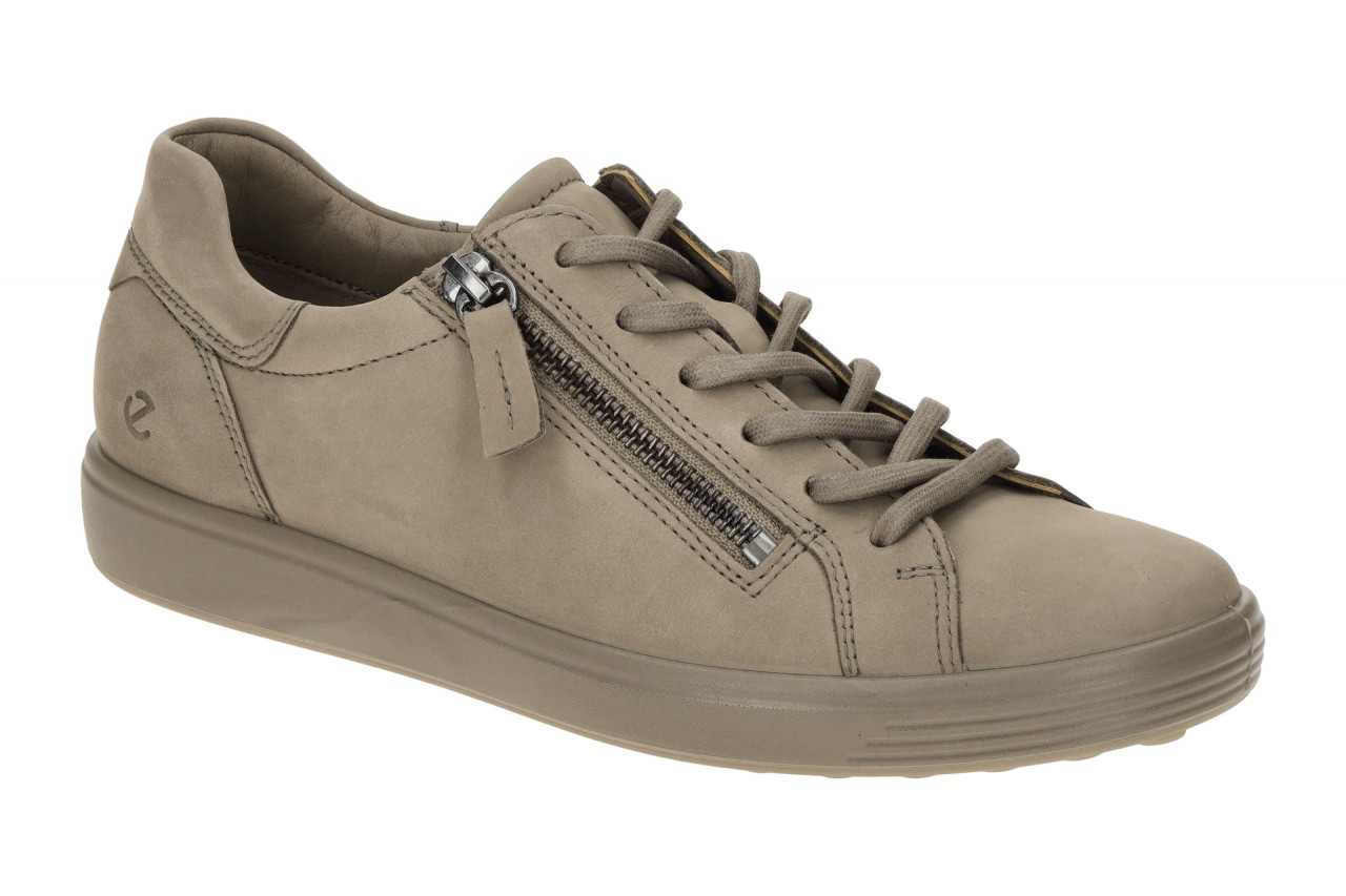 Ecco 490553 Soft 7 Side Zip Women Damenschuhe Taupe-Braun Nubuck 1 Ecco 490553 Soft 7 Side Zip Women Damenschuhe Taupe-Braun Nubuck