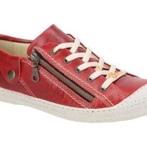 Eject 13001.010 DASS Damenschuhe Halbschuhe Sneaker Red - Echtleder - Naturge...