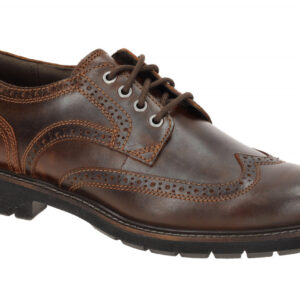 Clarks 26173439 BATCOMBE FAR Herrenschuhe in Braun - Dark Tan, Brogue Schn?rs...