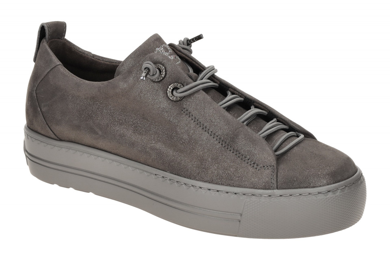 Paul Green Plateau Sneaker 5417-08 PG in Grau - iron Glitzer Senkel?sen & Log... 1 Paul Green Plateau Sneaker 5417-08 PG in Grau - iron Glitzer Senkel?sen & Log...