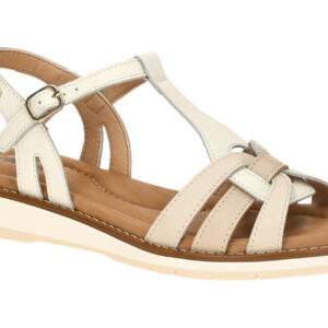 Pikolinos W9B-0789C1 nata Damen Sandalette wei? - beige - hellbraun
