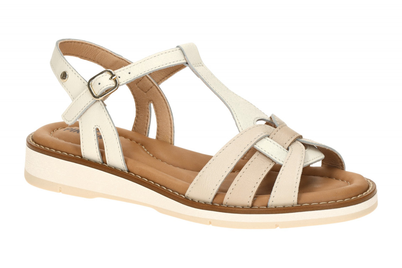 Pikolinos W9B-0789C1 nata Damen Sandalette wei? - beige - hellbraun 1 Pikolinos W9B-0789C1 nata Damen Sandalette wei? - beige - hellbraun