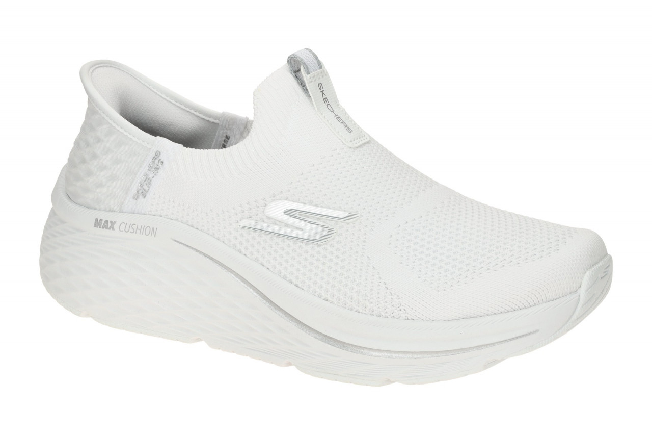 Skechers 129611 WSL Max Cushioning Elite 2.0 - Eternal Damen Slipper Wei?/Silber 1 Skechers 129611 WSL Max Cushioning Elite 2.0 - Eternal Damen Slipper Wei?/Silber