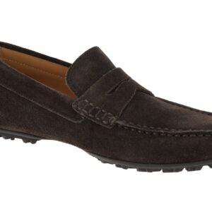 Geox Herren Mokassins U35CFB dunkelbraun atmungsaktiv rutschfest