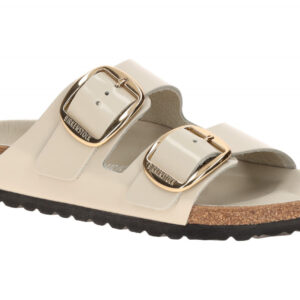 Birkenstock ARIZONA BIG BUCKLE Damen Pantoletten 1031873 Grau High-Shine Oyst...