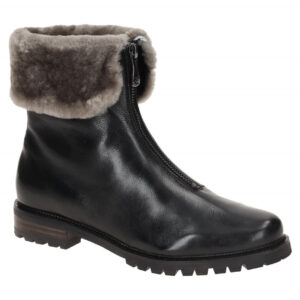 Everybody 43698M2411 GI001 Damen Winterstiefel Schwarz Lammfell Warmfutter Bl...