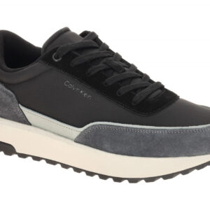Calvin Klein Herren Sneaker HM01714 01R Schwarz Granit Velourleder Textil Wec...
