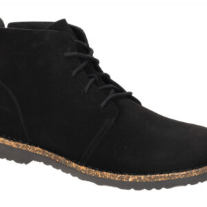 Birkenstock Damen Stiefeletten 1028115 UPPSALA MID Schwarz Velourleder bequem