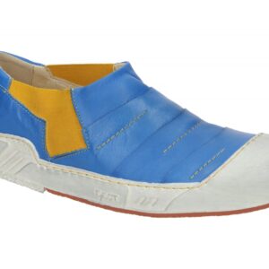 Eject 12361 Herrensportliche Slipper Halbschuhe Blau Echtleder Gummisohle Wec...
